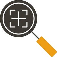 Search Glyph Two Colour Icon vector