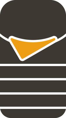 Sleeping Bag Glyph Two Colour Icon