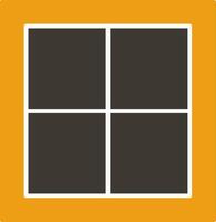 Window Glyph Two Colour Icon vector
