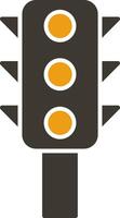 Traffic Control Glyph Two Colour Icon vector