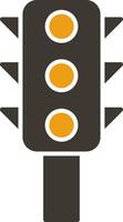 Traffic Control Glyph Two Colour Icon vector