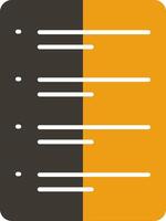 To Do List Glyph Two Colour Icon vector
