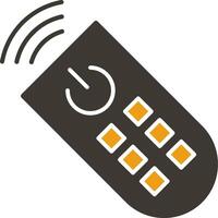 Remote Control Glyph Two Colour Icon vector