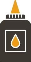 Liquid Glue Glyph Two Colour Icon vector