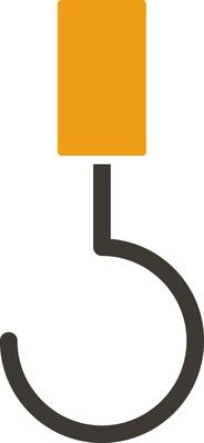 Hook Glyph Two Colour Icon