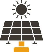 Solar Energy Glyph Two Colour Icon vector