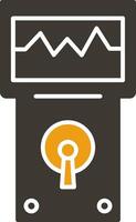 Analyzer Glyph Two Colour Icon vector
