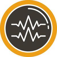 Sound Beats Glyph Two Colour Icon vector