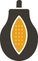 Papaya Glyph Two Colour Icon vector