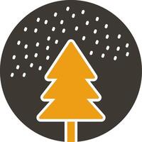 Snow Globe Glyph Two Colour Icon vector