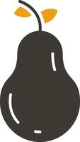 Pear Glyph Two Colour Icon vector