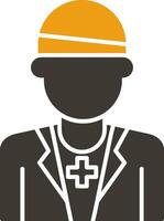 Patient Glyph Two Colour Icon vector