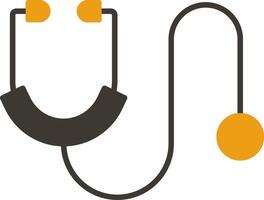Stethoscope Glyph Two Colour Icon vector