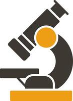Microscope Glyph Two Colour Icon vector