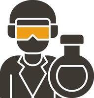 Chemist Glyph Two Colour Icon vector