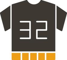 Football Jersey Glyph Two Colour Icon vector