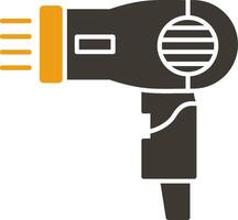 Hairdryer Glyph Two Colour Icon vector