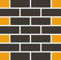 Brickwall Glyph Two Colour Icon vector