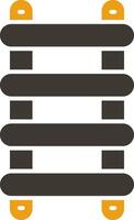 Stepladder Glyph Two Colour Icon vector