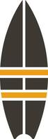 Surfboard Glyph Two Colour Icon vector