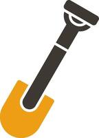 Shovel Glyph Two Colour Icon vector