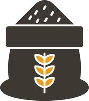 Grain Glyph Two Colour Icon vector