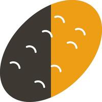 potato Glyph Two Colour Icon vector