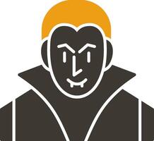 Evil Glyph Two Colour Icon vector