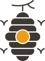 Beehive Glyph Two Colour Icon vector