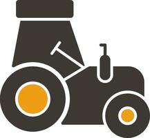 Tractor Glyph Two Colour Icon vector
