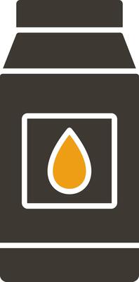 Milk Glyph Two Colour Icon