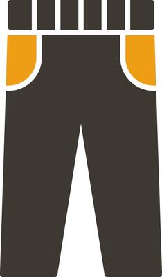 Trousers Glyph Two Colour Icon