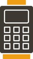 Card Reader Glyph Two Colour Icon vector