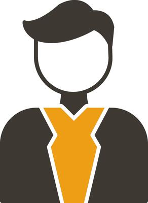 Groom Glyph Two Colour Icon