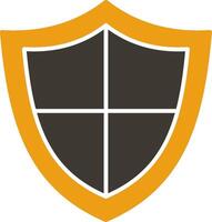 Shield Glyph Two Colour Icon vector