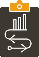 Marketing Strategy Glyph Two Colour Icon vector