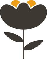 Iris Glyph Two Colour Icon vector