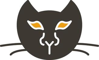 Cat Glyph Two Colour Icon vector