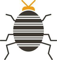 Bug Glyph Two Colour Icon vector