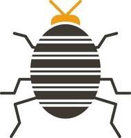 Bug Glyph Two Colour Icon vector