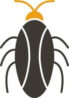 Cockroach Glyph Two Colour Icon vector