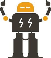 Robotics Glyph Two Colour Icon vector