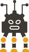 Robotics Glyph Two Colour Icon vector