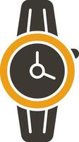 Wristwatch Glyph Two Colour Icon vector