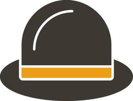 Hat Glyph Two Colour Icon vector