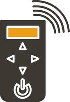 Remote Control Glyph Two Colour Icon vector