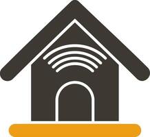 Smart Home Glyph Two Colour Icon vector