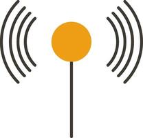 Wifi Glyph Two Colour Icon vector