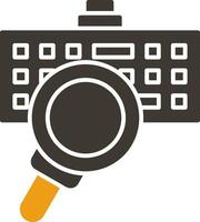 Keylogger Glyph Two Colour Icon vector