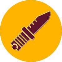 icono de vector de cuchillo